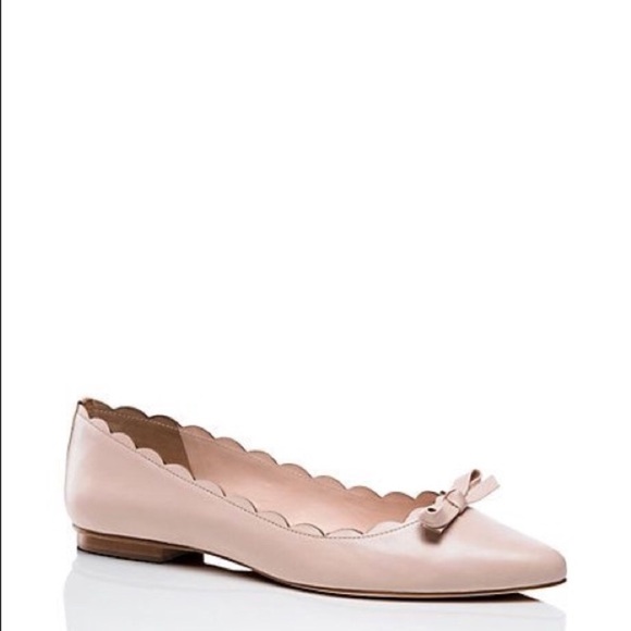 NWOT Kate Spade Eleni Flex Scallop Pink Flats - Picture 2 of 8